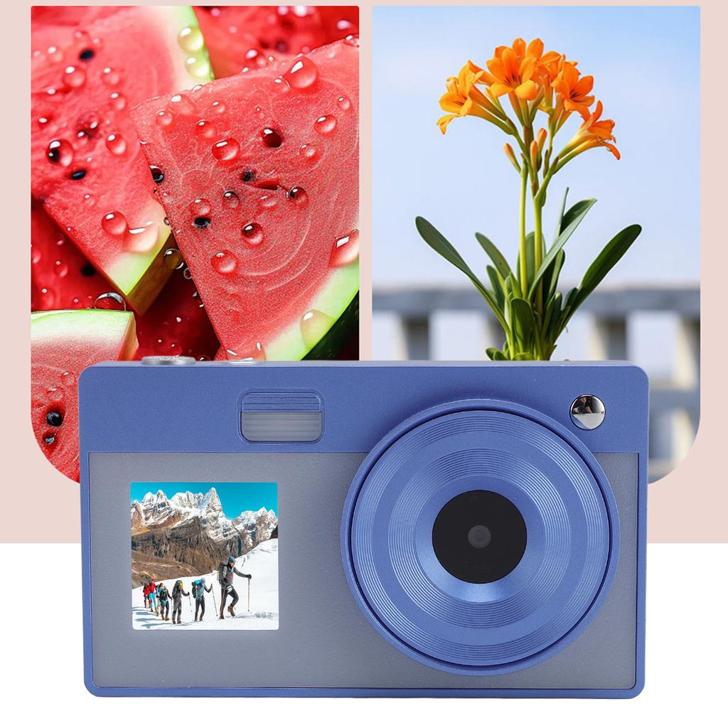 Digital Camera 2.8 Inch + 1.4 Inch Dual Screen Camera HD 1080P 16x Zoom Retro Student Camera for Teens Boys Girls