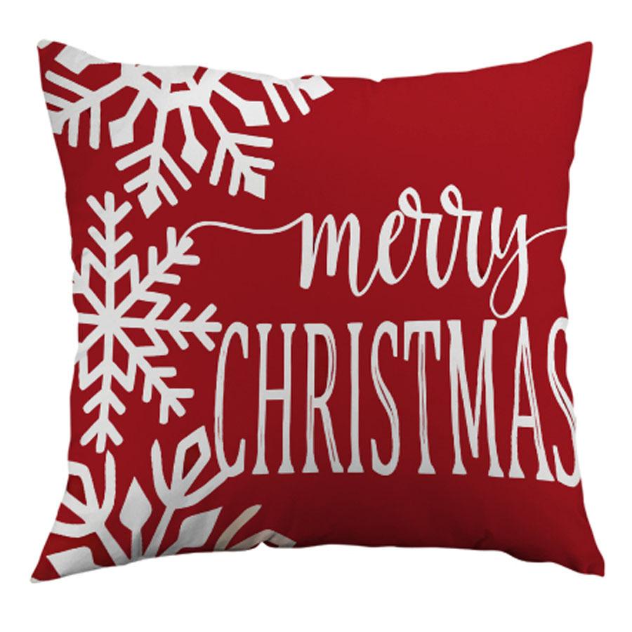 Christmas Christmas Elements Throw Pillow Cover Home Sofa Decorative Pillow Santa Claus Cushion Cover