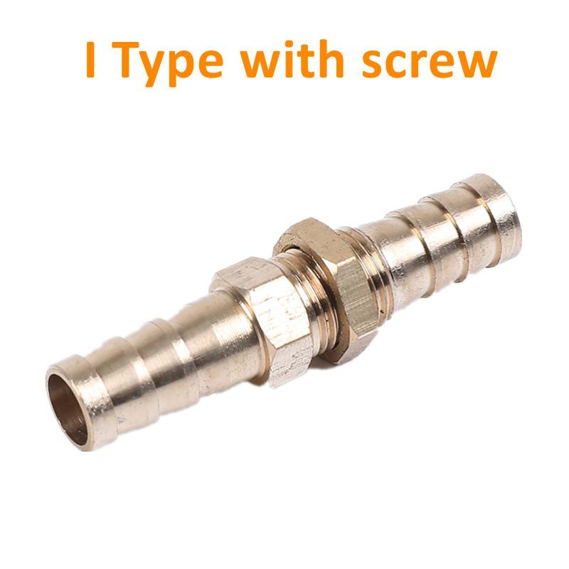 Brass Barb Pipe Fitting Straight Elbow T Y X Shape 2 3 4 Way Connector for 6mm To 19mm 8mm 10mm 14mm 16mm 19mm Copper Water Tube