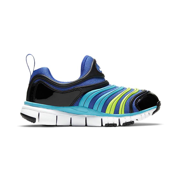 New Nike Dynamo Free Low Top Sports Casual Shoes Blue Black Children Aged 3 7 Years Old 343738-434