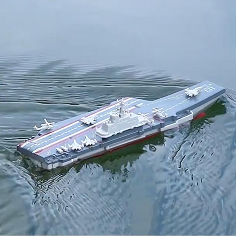 Rc Boats 2.4G Mini Liaoning Carrier Military Model Boy Electric Wireless Remote Control Boat Ship Outdoor Kids Toy Birthday Gift
