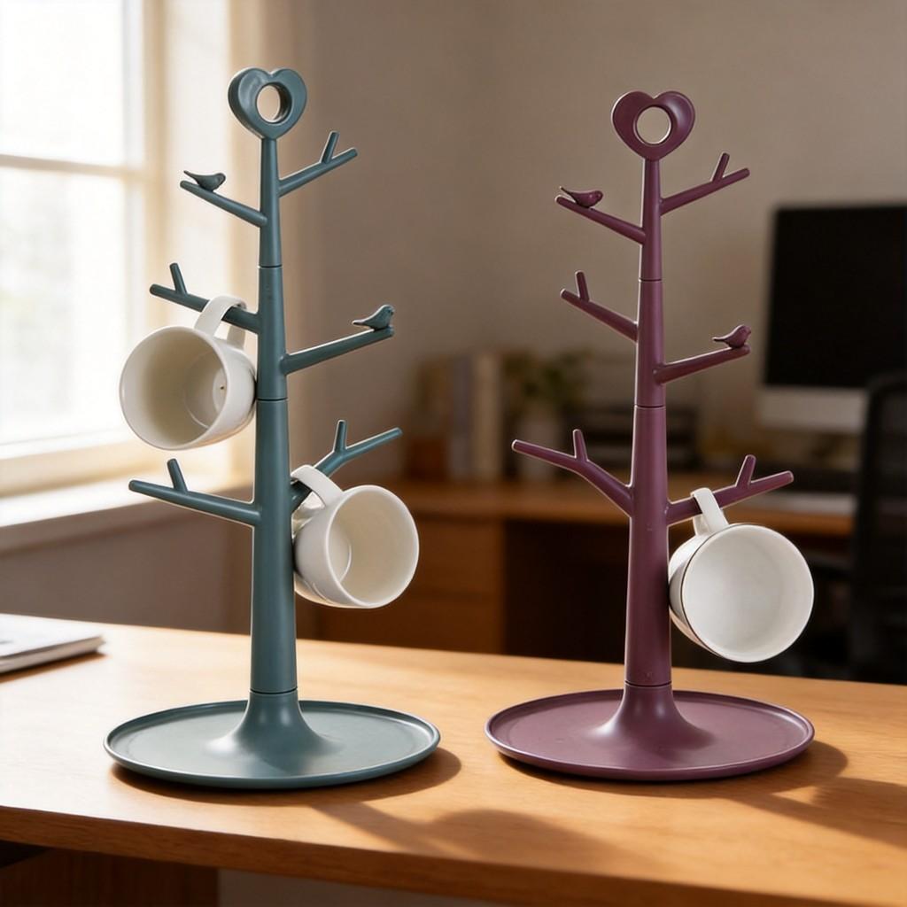 Creative Branch Jewelry Organizer With Plastic Material For Bedroom Decor And Gift Ideas