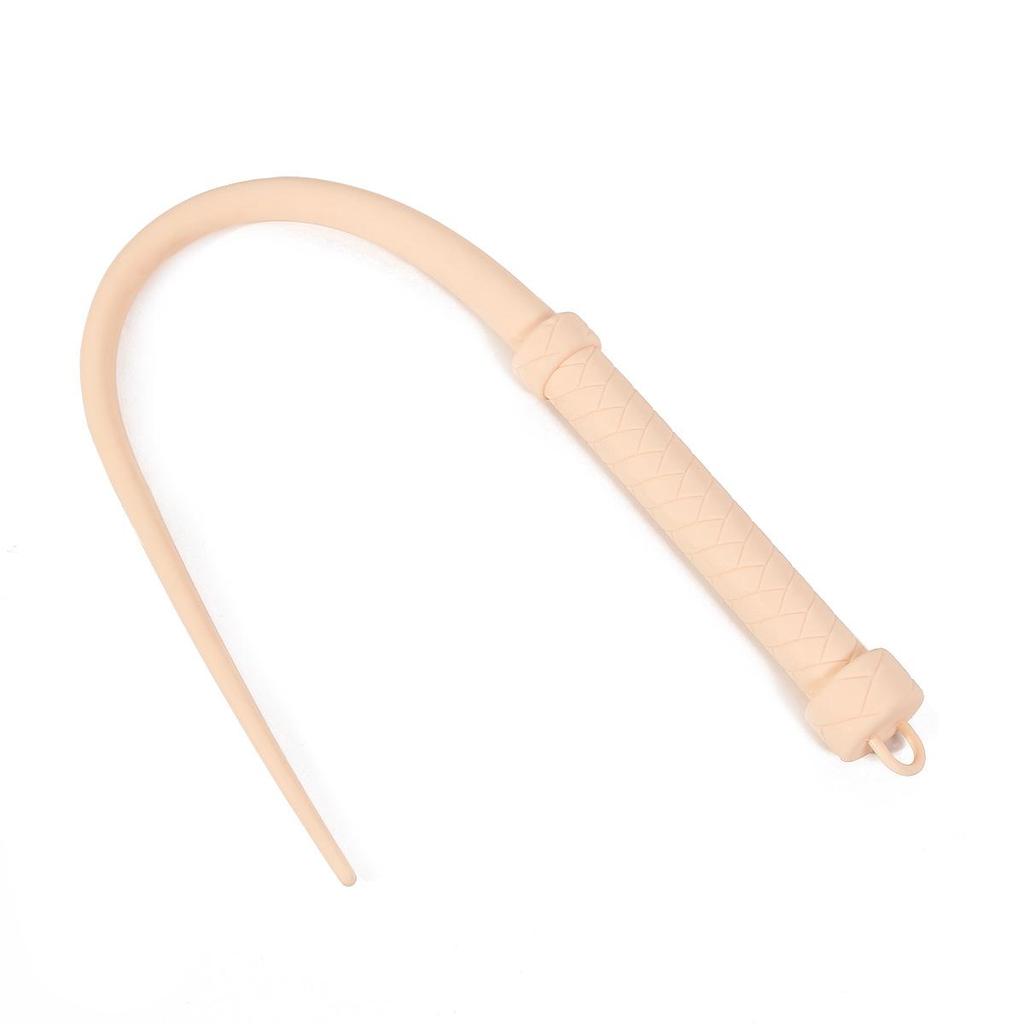 Silicone & Leather Horsewhip for Training and Flirting