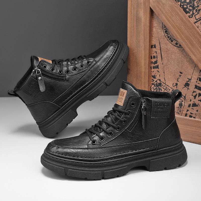 

[Горячая распродажа] Зимние трендовые мужские ботинки 2024 года, мужские ботинки в стиле ретро, британские высокие ботинки Martin 45