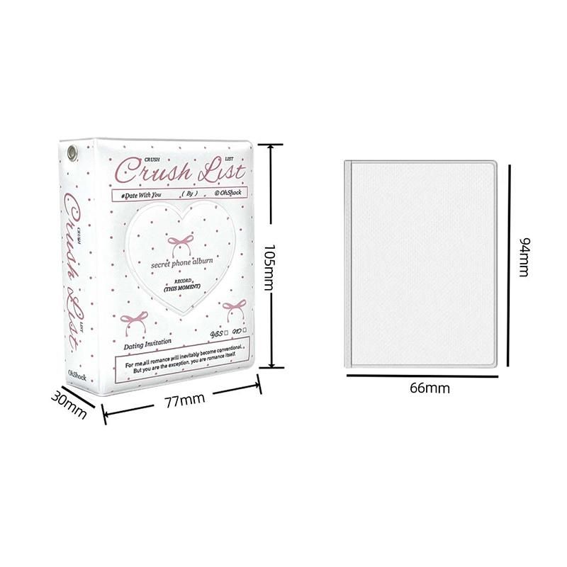 Lista Sympatii Zdjęcie Mały Portfelik na Karty Mini Album 3-3.5 Album Celebryty Książka na Karty Odpowiedni Do Przechowywania Małych Kart Celebrytów Anime