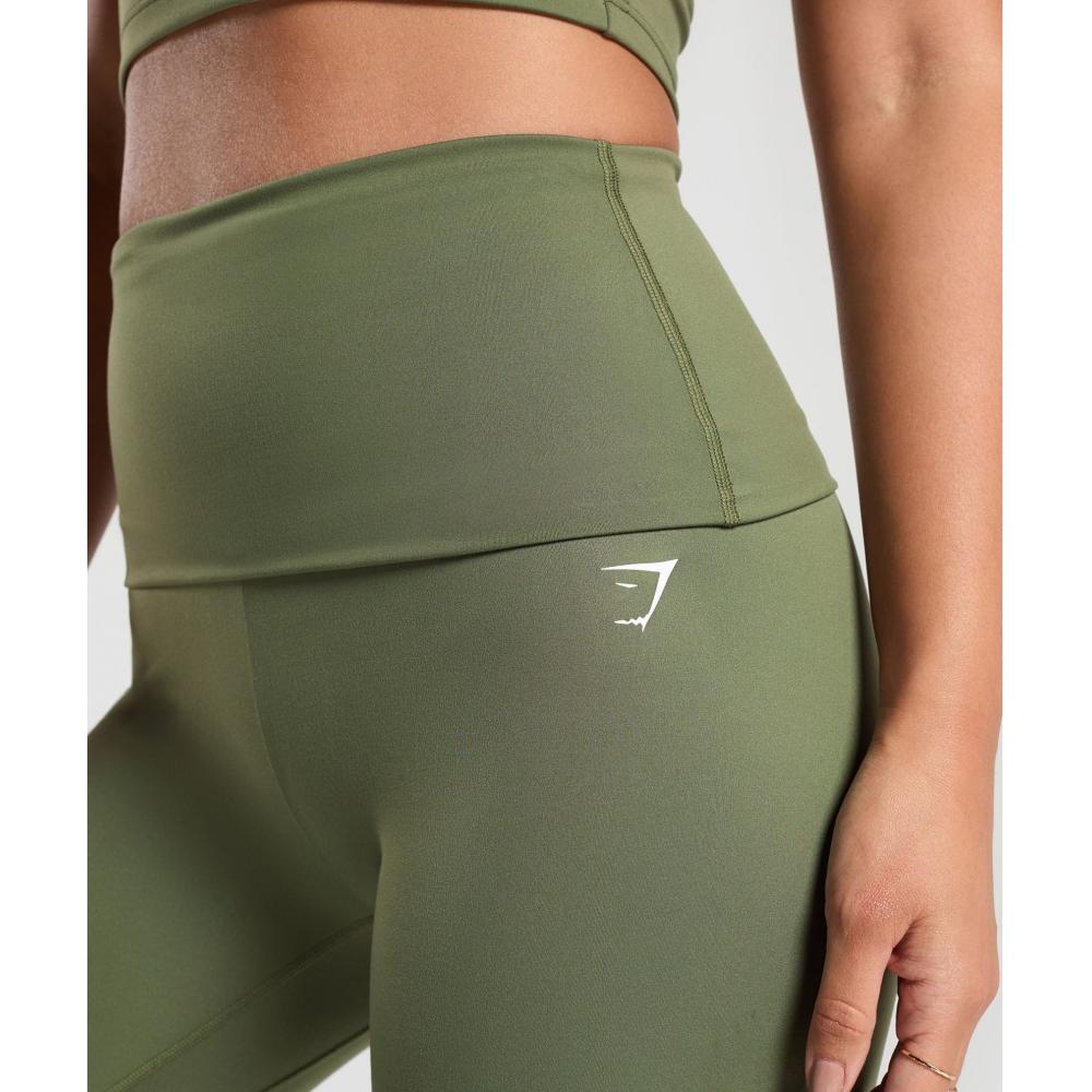 Gymshark Everyday Foldover Leggings Core Olive B1b7g Ecbg