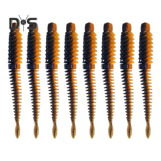 

8 шт. 8 см/2 г мягкий червь приманка поверхностная обратная нить эластичный червь бионический искусственный пиявка приманка для соленой воды пресноводные принадлежности для ловли окуня F