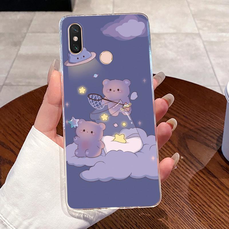 Capa For Xiaomi Mi Max 3 Jelly Casing Protective Fundas Clear Silicone Soft TPU Back Cover Cute Rabbit Cat Phone Case Coque