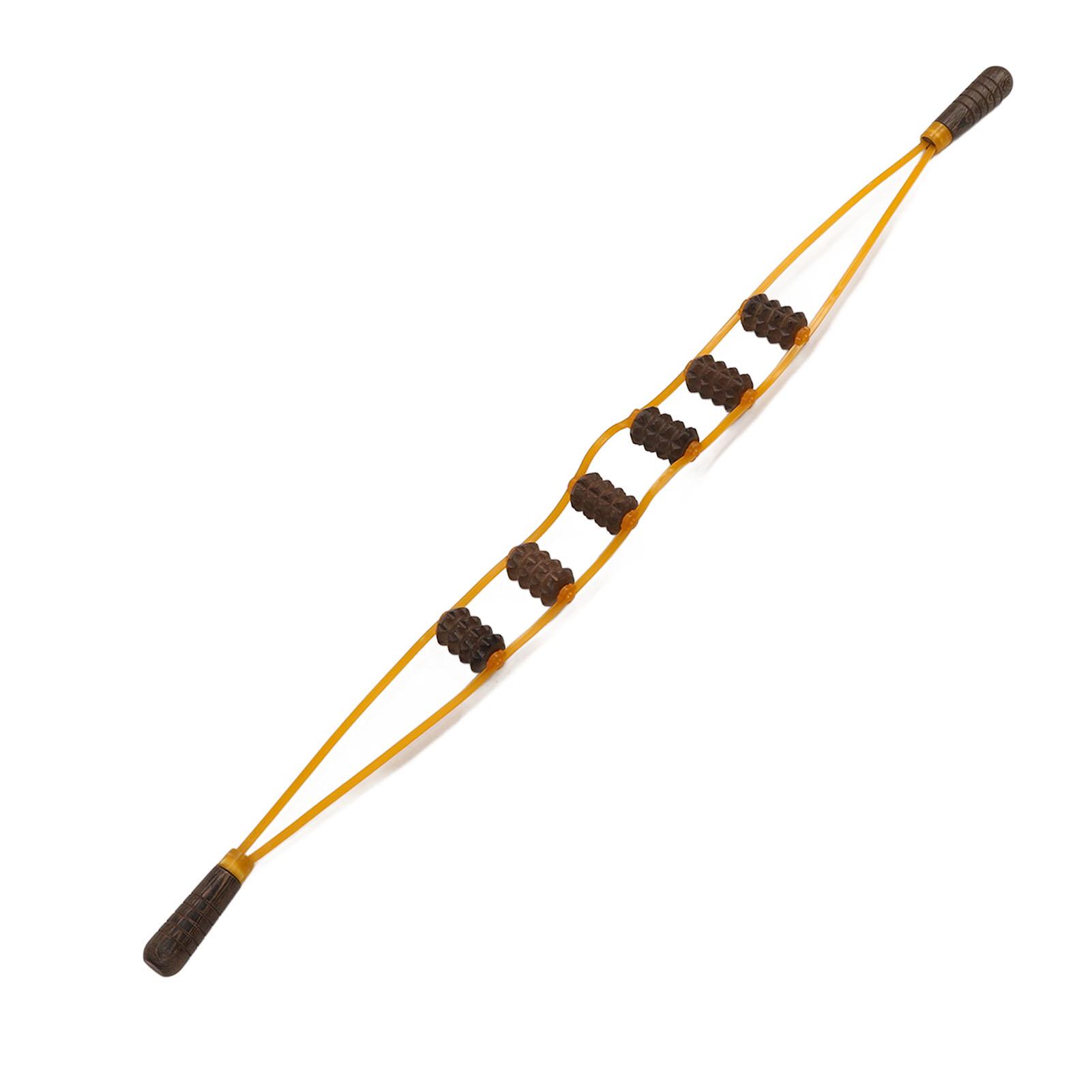 Деревянный ручной массажный ремешок для релаксации лимфодренажной роликовой веревки — фото 9