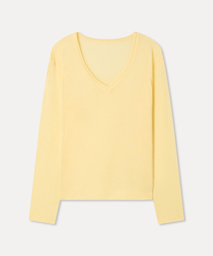 MIXXO Deep V-Neck Summer Knit_Miwkag70Ms