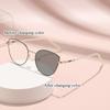 New Cat Eye Photochromic Myopia Glasses Fashion Simple Myopia Glasses Anti-blue Light Color-changing Lens Glasses 0 To -4.0