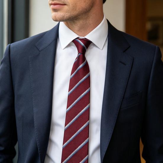 Men Tie Bright Color Formal Striped Spotted Design Dress Suit Tie Versatile Business Wear Groom Wedding Tie