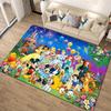 1pc Disney Mickey Mouse and Minnie Pattern Carpet Area Rug Non-slip Carpet Hand Washable Floor Mat Suitable For Living Room Bedroom Home Decor