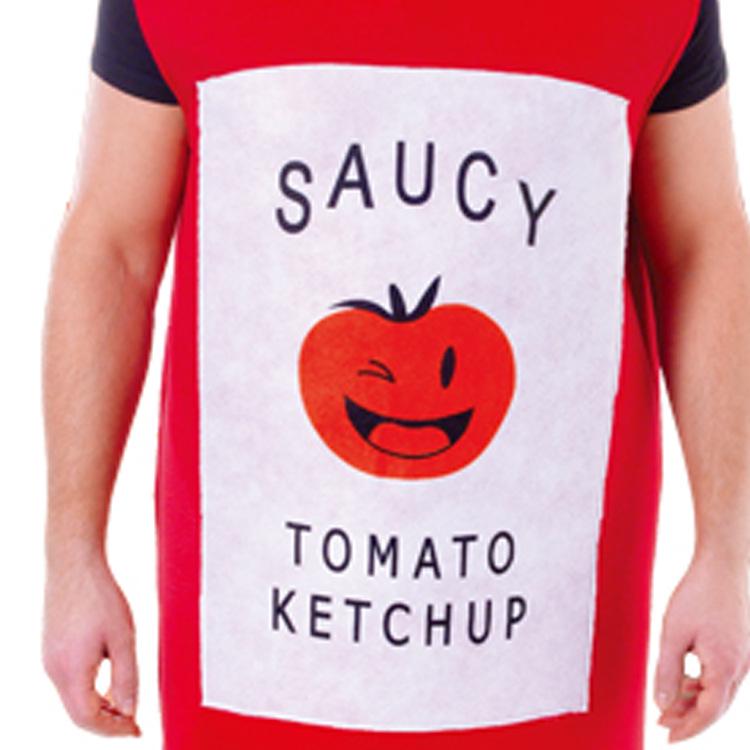Halloween Carnival Masquerade Costume: Ketchup, Sponge, Stage, Doll, and Puppet Dress-up.