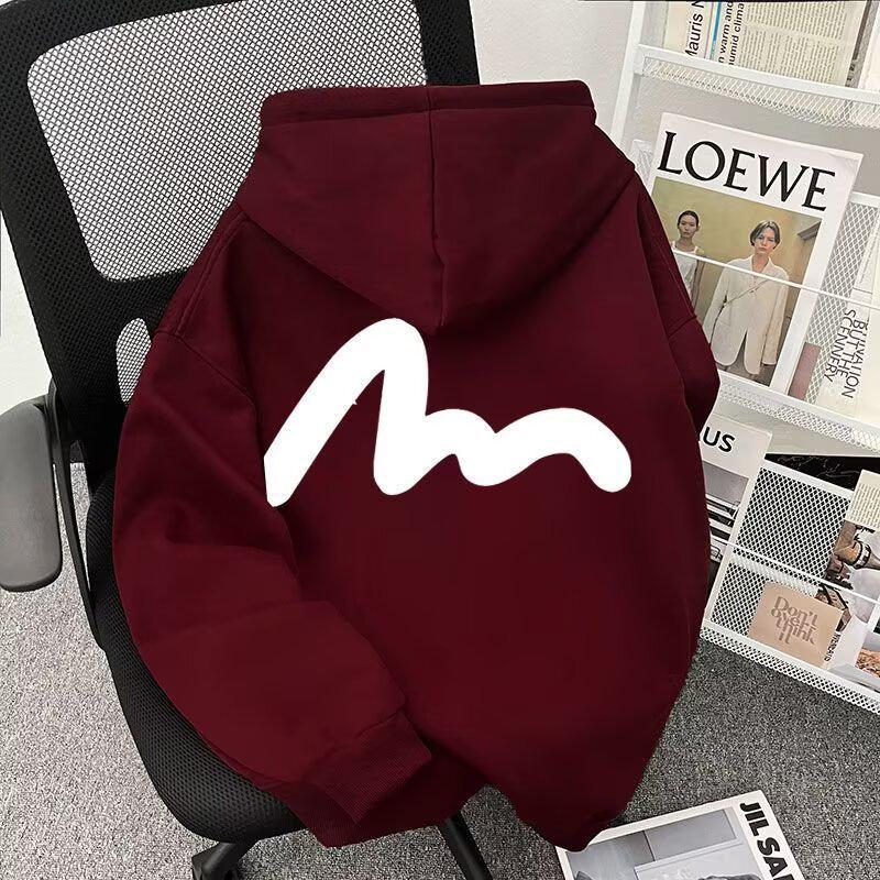 Unisex Retro Stripe Hooded Sweatshirt - Versatile, Comfortable, Loose Fit with Plus Velvet for Autumn/Winter L