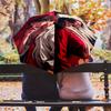 1 PC Automatic Folding Umbrella - Luffy D Pattern Portable Foldable Design With 8 Ribs Christmas Birthday Gifts