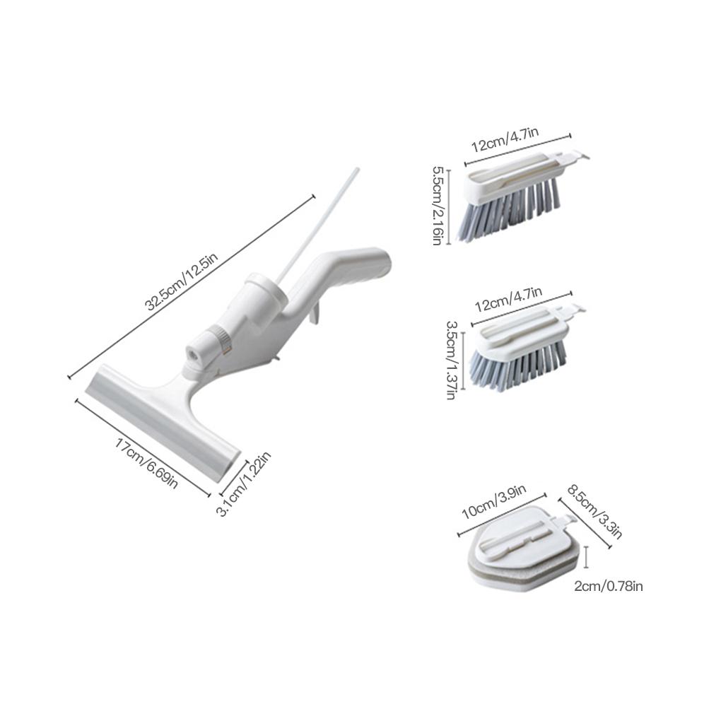 5-in-1 Multi-function Window Washing Sponge Brush Water Sprayer for Glass Kitchen Home Floor