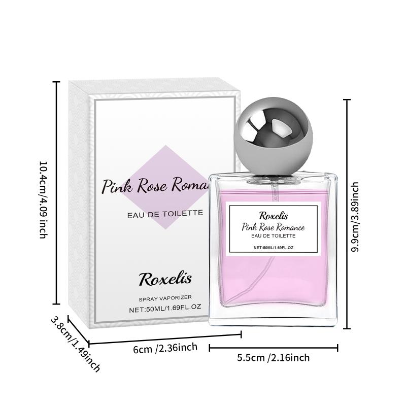 Roxelis Pink Rose Perfume For Women 50Ml - Light Floral Fragrance, Seductive & Elegant Scent, Romantic Glamour Eau De Parfum