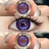 1 Pair Natural Brown Color Contacts Purple Colored Cosmetics Pupils Gray Lenses for Makeup Eyes High Quality Yearly