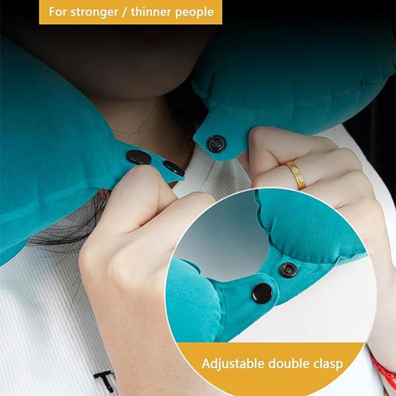 Ultralight Inflatable Travel Camping Pillow Press Inflatable U-Shaped Pillow For Sleeping Outdoor Folding Portable