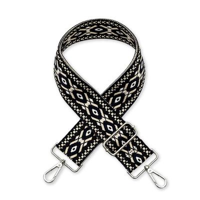 Cocovist Thick 50mm Shoulder Strap for Women, Stylish Shoulder Bag Replacement, Ethnic Geometric Pattern Embroidery, Cute Boston Bag, Adjustable,
