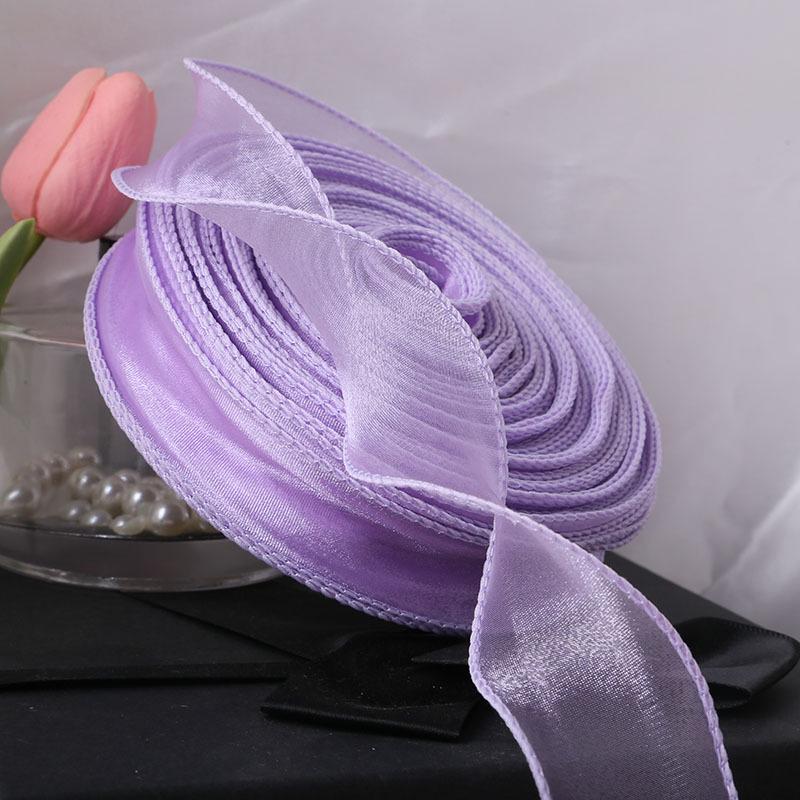 Curled Fish Tail Yarn Ribbon - 50 Yards Wavy Edge for Cake & Flower Decoration