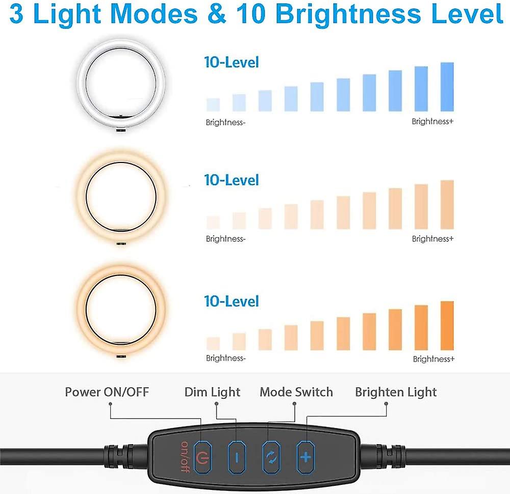 Led Ring Light, Tripod, Ring Light with Bluetooth Remote Control Tripod, Adjustable LED