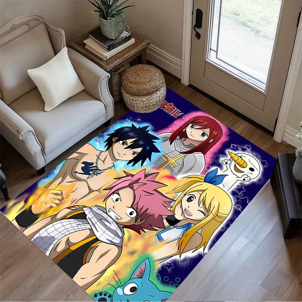 Fairy Tail Adventure Floor Rug Office Rug Design for Study Room Hallway Dormitory Foyer Anti-slip Rug Office Home Decor