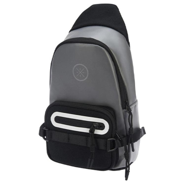 Li Ning Wade Series Polyurethane Chest Bag Regular Unisex bags Black ABDR616-1