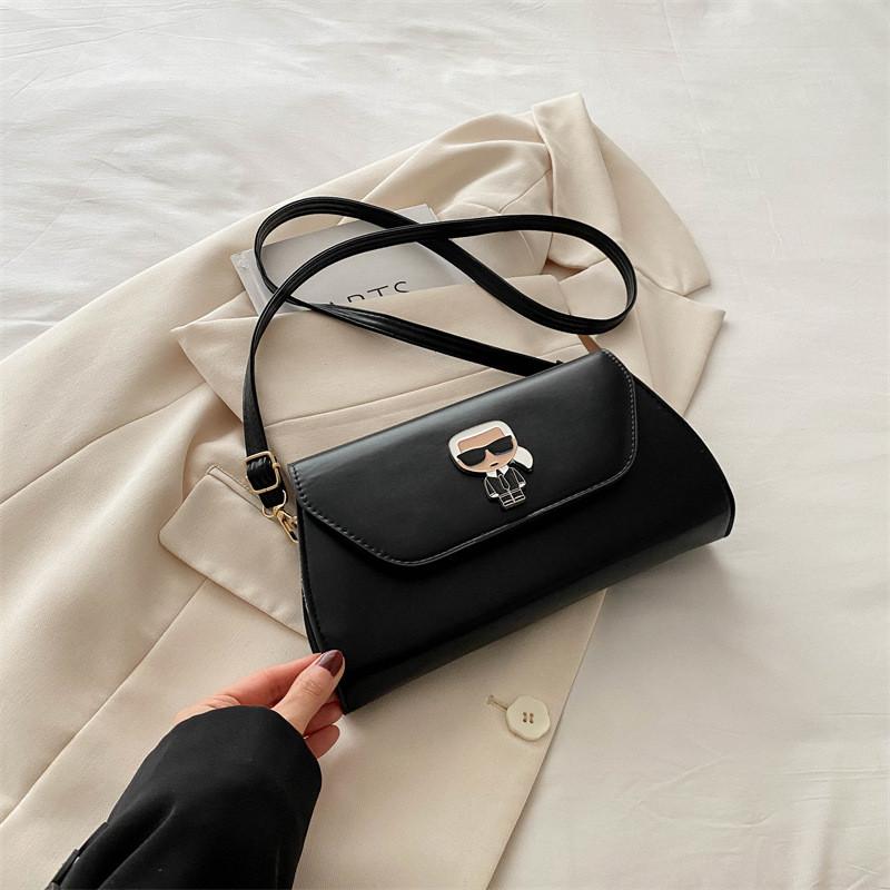 

Chic Spring Shoulder Bag For Women In Black Brown White Pink And Khaki Stylish Design чёрный