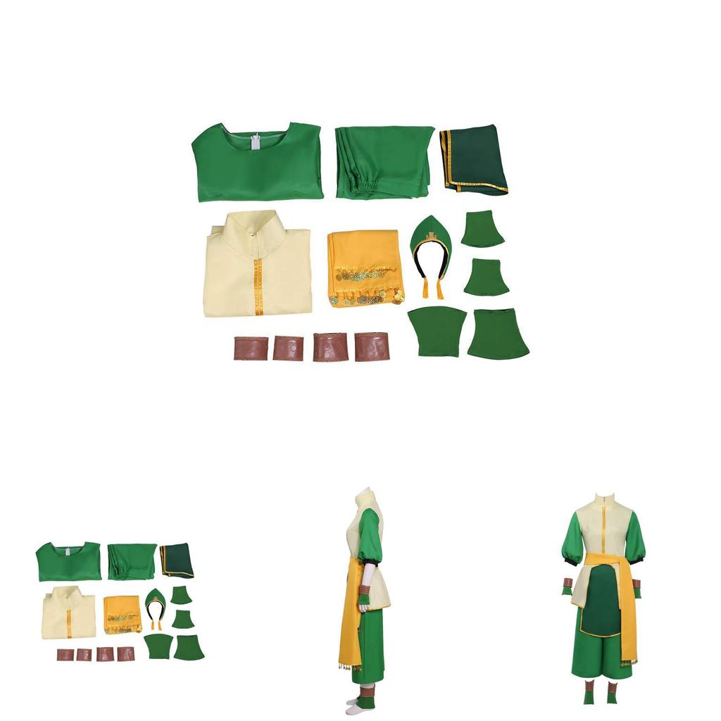 Costume Cosplay Toph Beifong Per Eventi Anime, Gaming e Cosplay