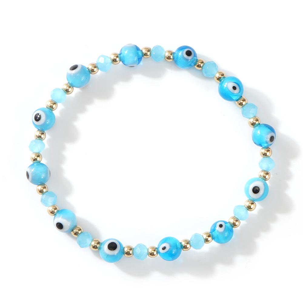 Colorful Evil Eye Beaded Bracelet: Stylish Design for Everyday Wear
