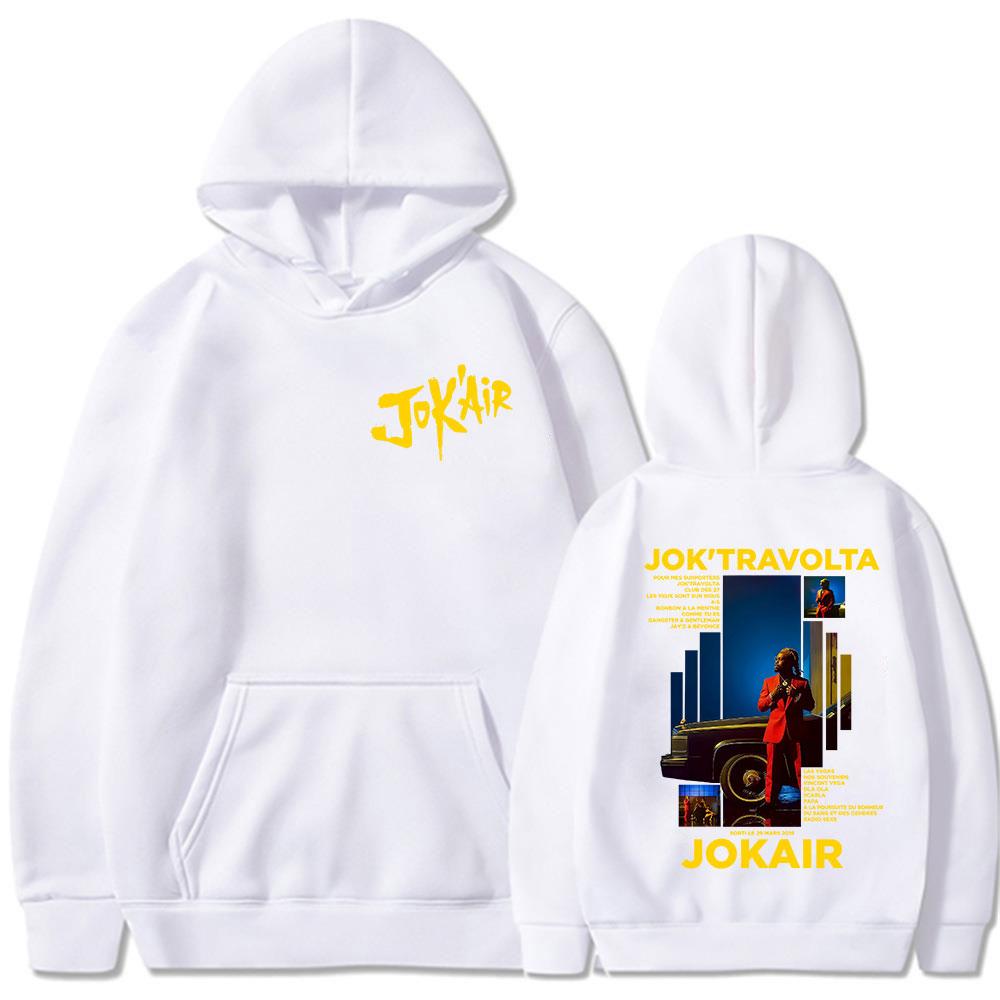 Rapper Jok'air Jok'travolta Graphic Hoodies Men Women Hip Hop Pop Music Pullover Hoodies Male Casual Fleece Vintage Sweatshirts