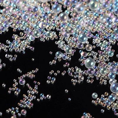 10g Transparent Colorful Bubble Beads for Nail Art Decoration