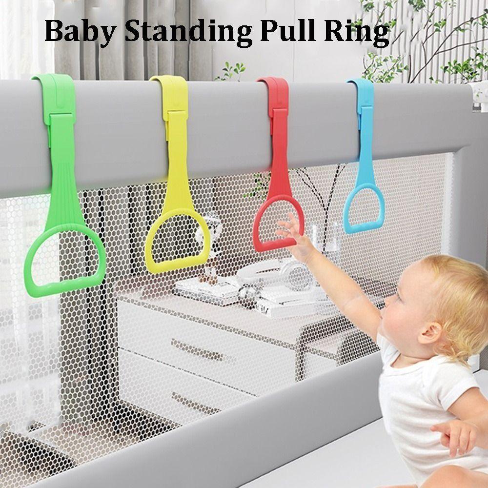 2/4PCS Plastic Playpen Pull Ring Light Weight Playpen Accessories Stand Rings Baby Walking Assist Tools Baby Crib Hooks