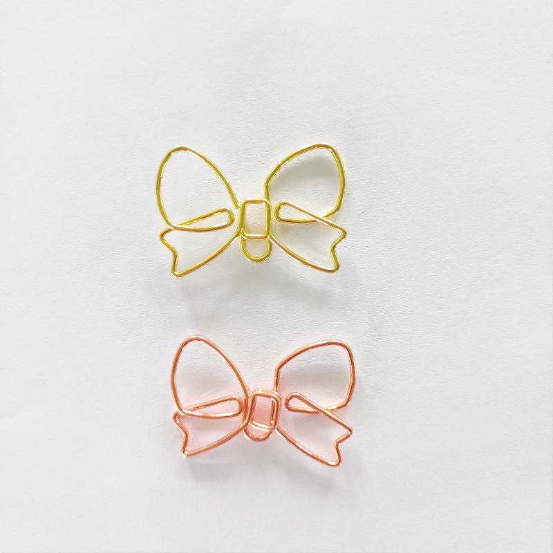 Rose Gold Butterfly-Shaped Paperclips - Creative Cartoon Design 30x22x1.0mm розового золота