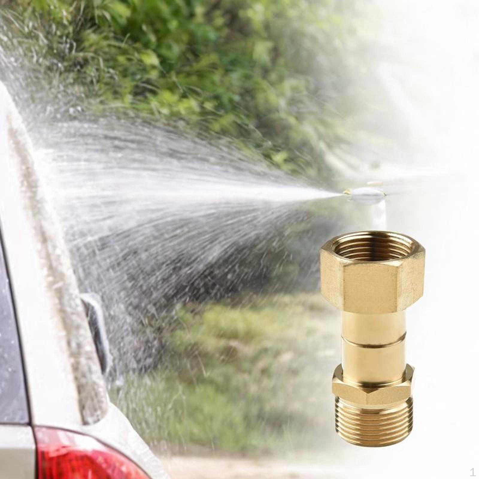 

Адаптер для шланга мойки высокого давления M22 медный 3/8 гибкий быстроразъемный, не запутывающийся M22 14mm