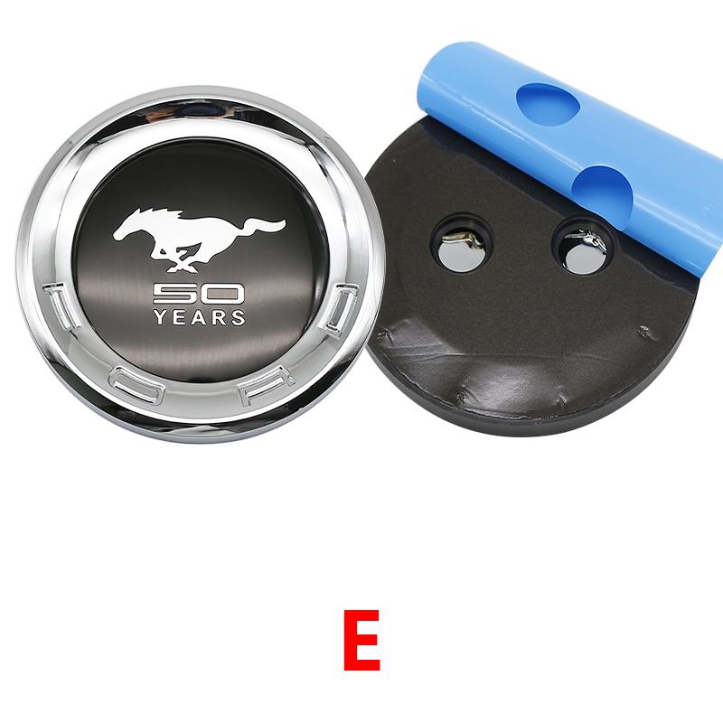 150mm Auto Kofferraum Logo Emblem ABS Reifenstil Plakette Aufkleber für Ford Mustang 5.0 Roush Shelby GT500 Cobra Laguna Autozubehör