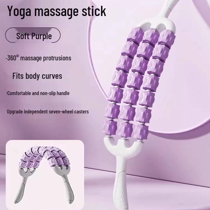 Yan Ziran Three-Row Bendable Massage Roller for Muscle Relaxation & Sensory Training