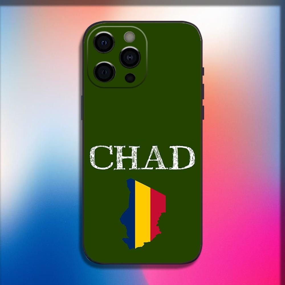 

Republic of Chad Flag Phone Case For iPhone 16,15,14,13,12,11,Pro,X,XS,Max,XR,Plus,Mini Soft Black Cover iPhone15promax