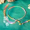 Handmade Five-Color Dragon Boat Festival Bracelet with Golden Bell - May Festival Ornament Gift