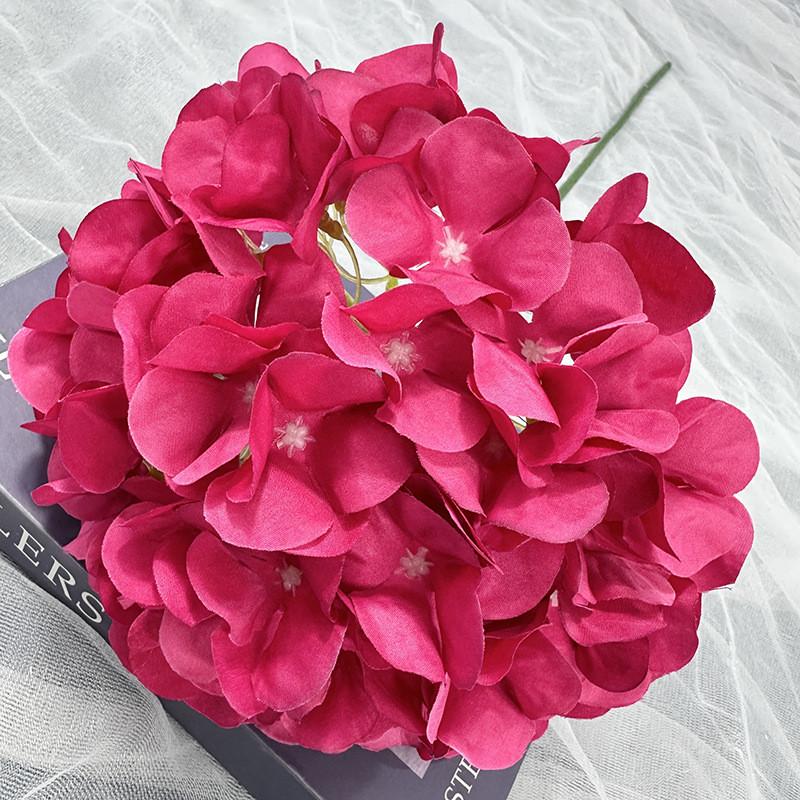 Multi Colored Simulated Hydrangeamacrophylla Artificial Bouquet For Decor Indoor