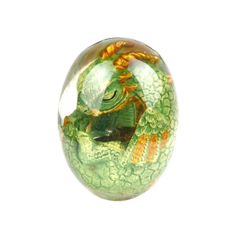

1 шт. Кристаллы Прозрачные Лава Дракон Яйцо Смолы Яйцо Динозавра Художественная Скульптура Статуэтка Декоративная Коллекция Динозавров