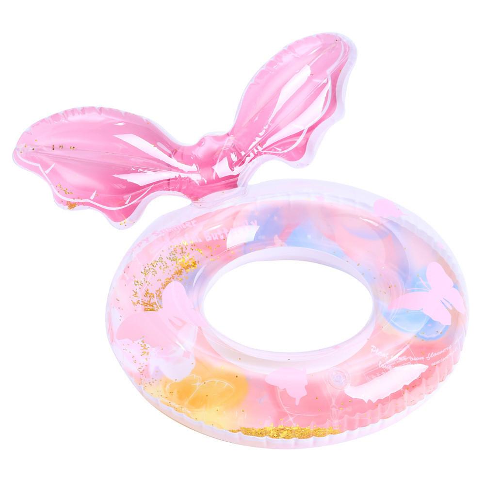 Bow Rabbit Ears Wings Mermaid Unicorn Design Thickened Swimming Ring Kid For