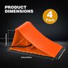 Space-Saving Wheel Chocks For RV With Handles Tire Chocks Wheel Ramp Wheel Alignment Block  For RVs