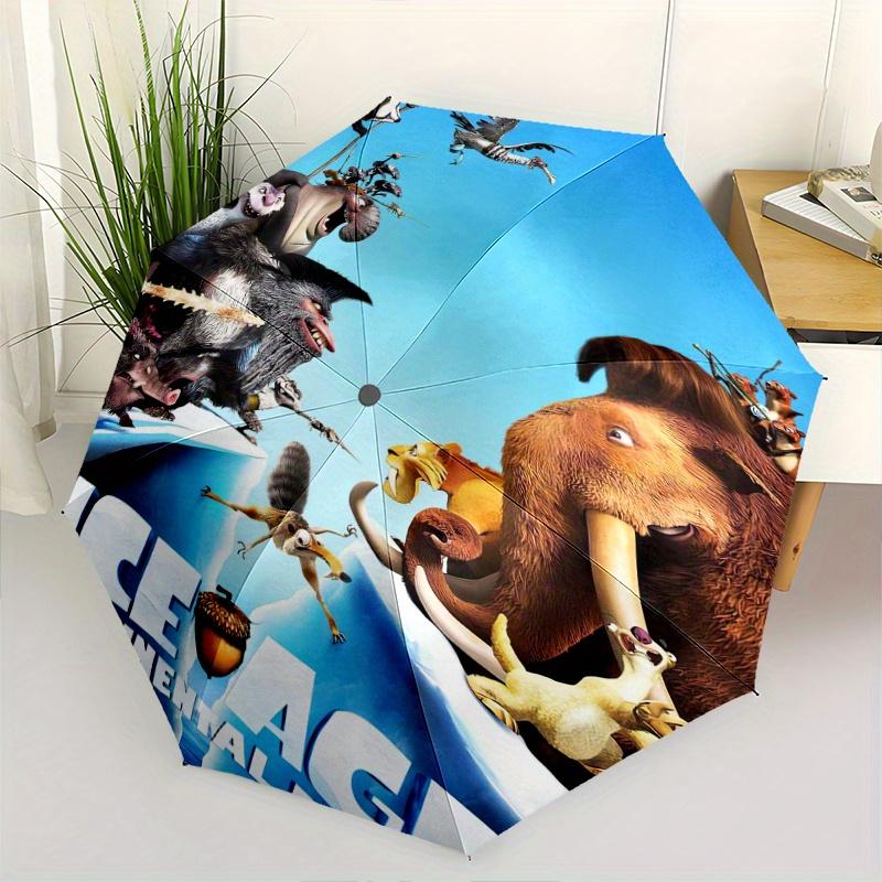 

Ice Age Continental Drift Movie Characters Automatic Opening and Closing Umbrella - Suitable for Various Occasions, Outdoor Activities, Ligh