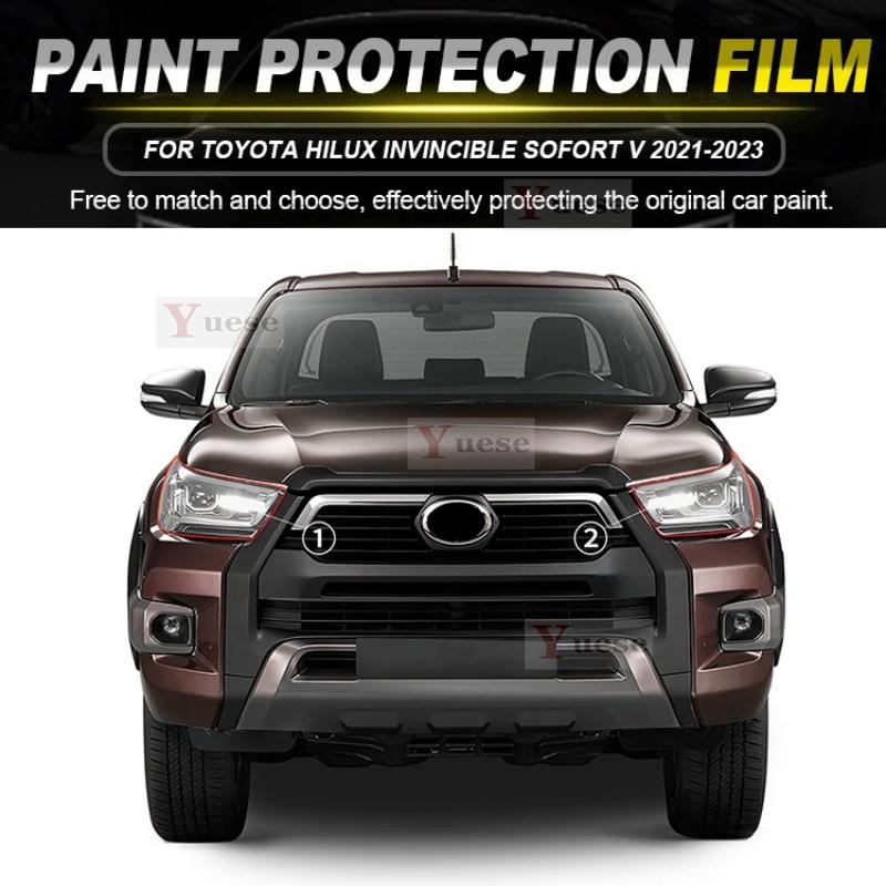 For TOYOTA HILUX INVINCIBLE SOFORT V -  Car Protection Film Headlight Mirror Film TPU Clear Anti Scratch Sticker