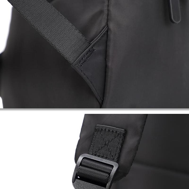 Mini Black Men'S Backpack School Bag For Man Small Simple Leisure Travel Waterproof Backpacks