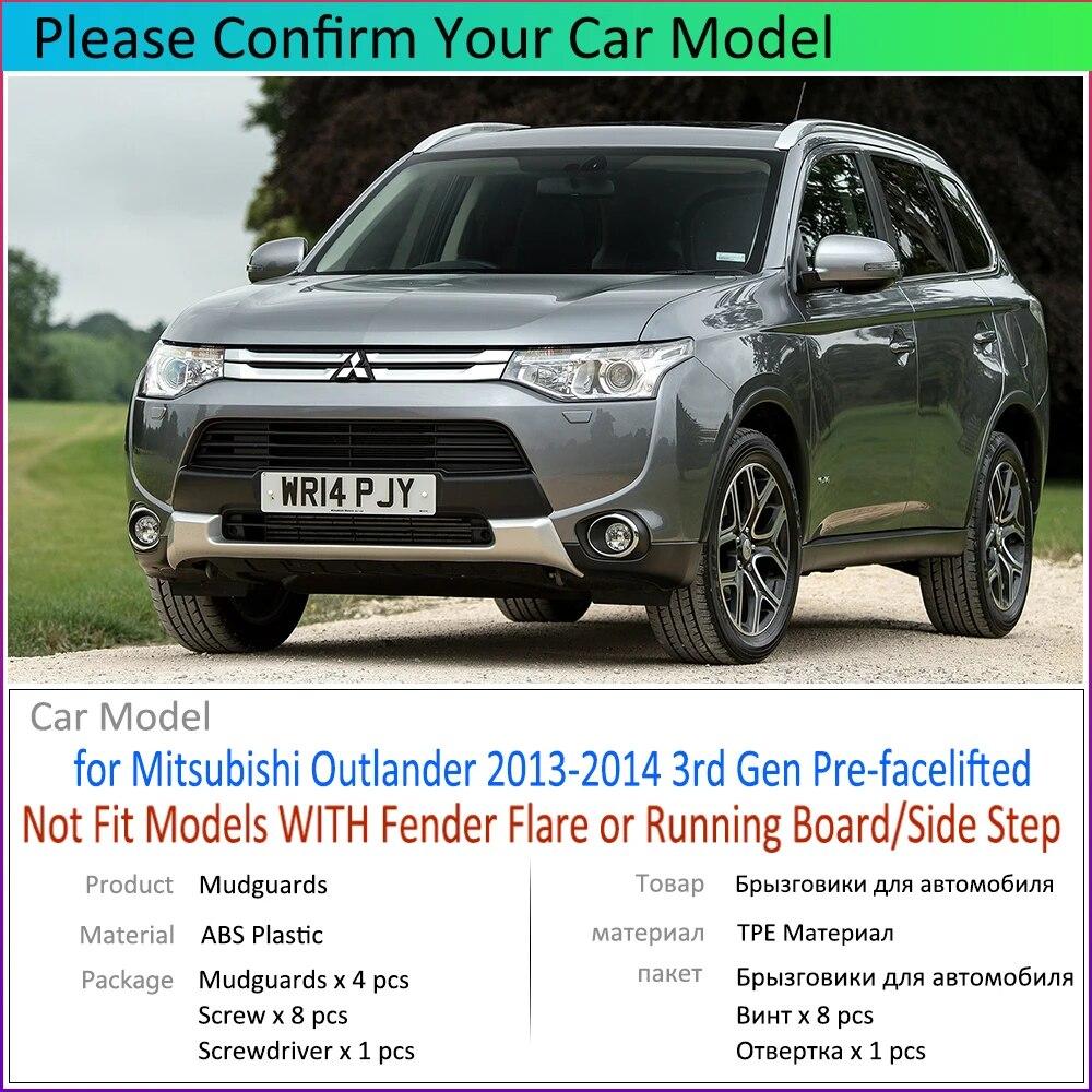 

Для Mitsubishi Outlander 2013 2014 Fender брызговики брызговики автомобильные аксессуары