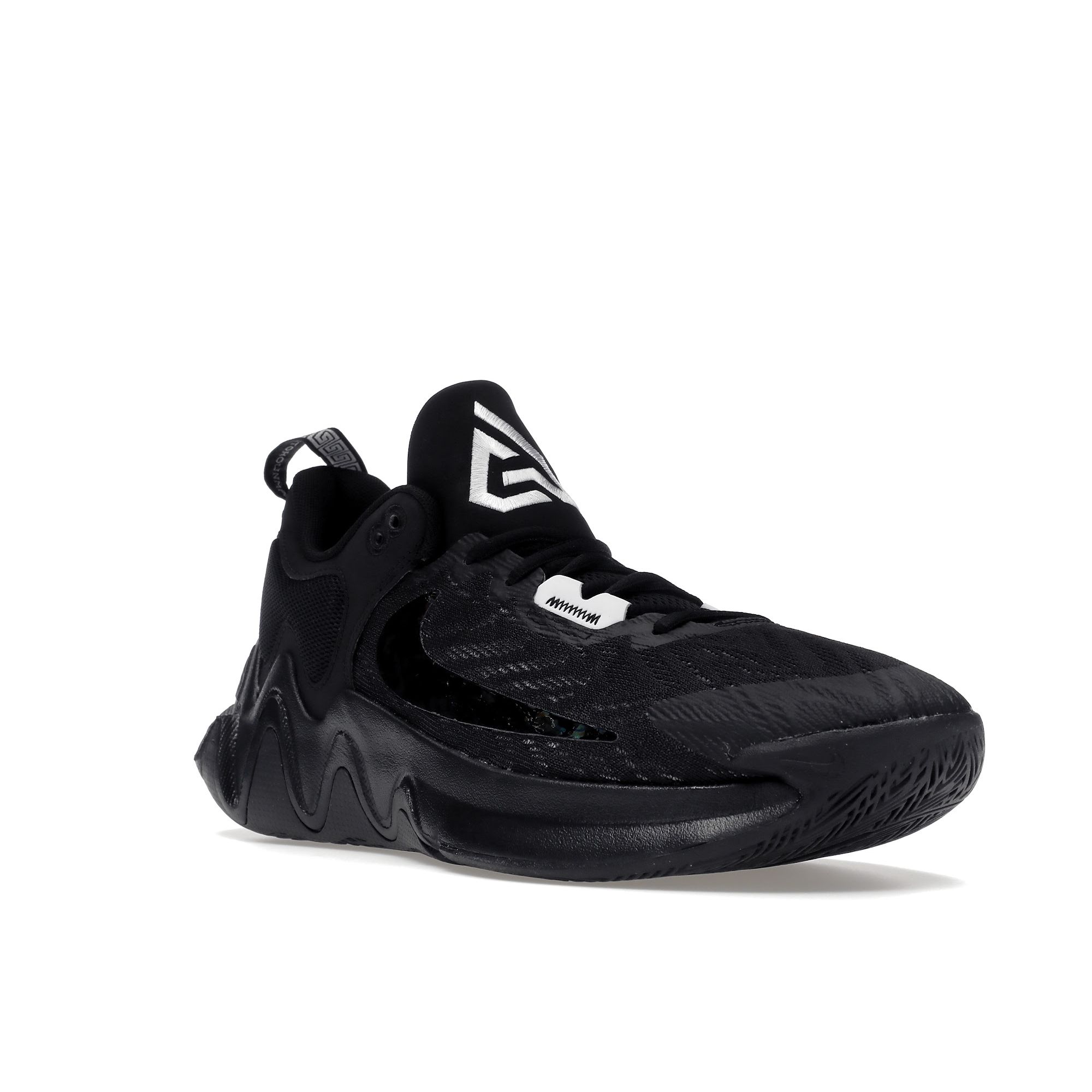 Мужские кроссовки Nike Giannis Immortality 2 Black Holographic Swoosh Wolf-Grey White — фото 2
